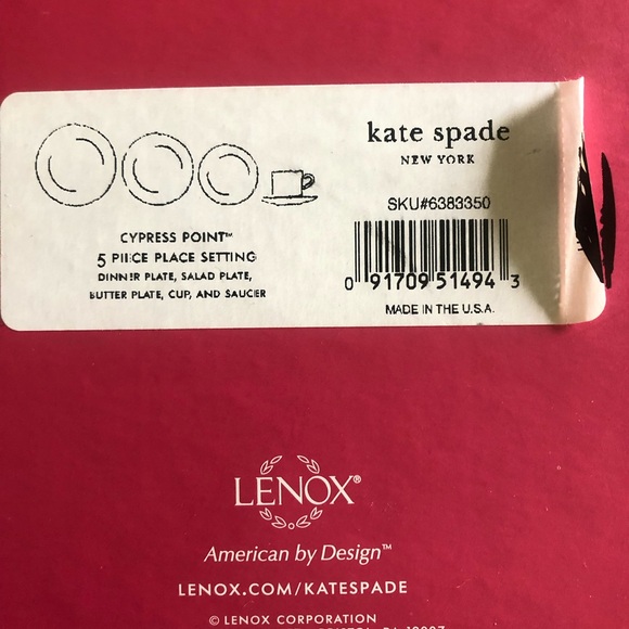 Kate Spade Cyprus Point China - 5 piece place setting. Discontinued. NWT - Picture 13 of 16
